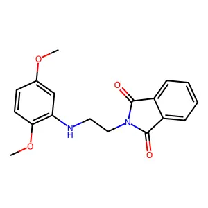 2-[2-(2,5-Dimethoxyanilino)ethyl]isoindole-1,3-dione structure