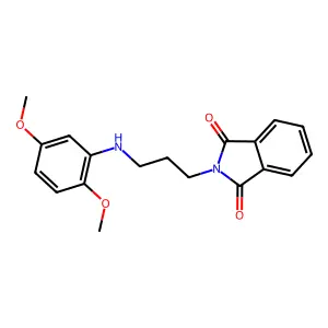2-[3-(2,5-Dimethoxyanilino)propyl]isoindole-1,3-dione structure