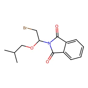 Phthalimide, N-(2-bromo-1-isobutoxyethyl)- structure