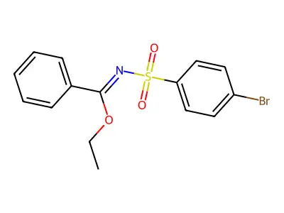ethyl N-(4-bromophenyl)sulfonylbenzenecarboximidate structure