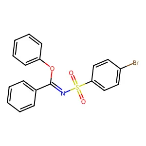 4-Bromo-N-(phenoxy-phenyl-methylene)-benzenesulfonamide structure