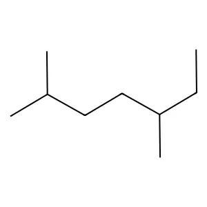 2,5-Dimethylheptane structure