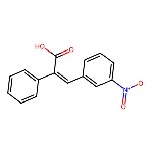 3-(3-Nitrophenyl)-2-phenylprop-2-enoic acid structure