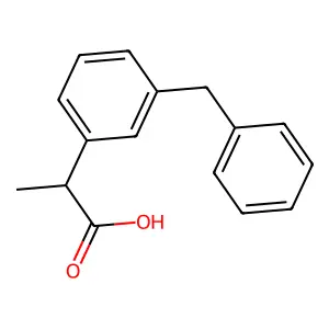 Benzeneacetic acid, alpha-methyl-3-(phenylmethyl)-, (S)- structure