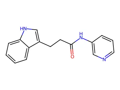 3-(1H-indol-3-yl)-N-(pyridin-3-yl)propanamide structure