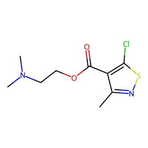 2-(Dimethylamino)ethyl 5-chloro-3-methyl-1,2-thiazole-4-carboxylate structure