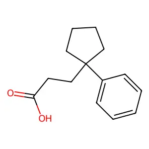 3-(1-苯基环戊基)丙酸 structure