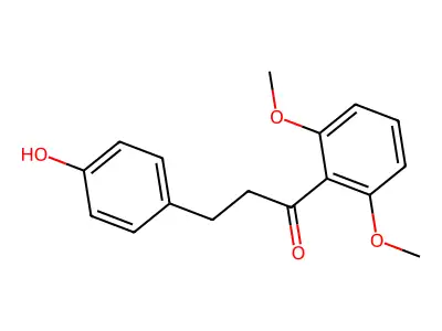 1-(2,6-Dimethoxyphenyl)-3-(4-hydroxyphenyl)propan-1-one structure