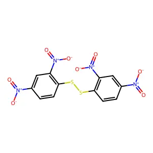 Disulfide, bis(2,4-dinitrophenyl) structure