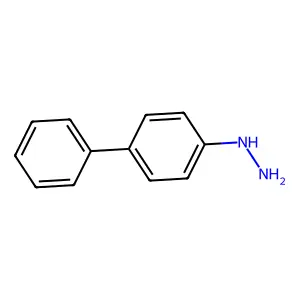 Hydrazine, (4-biphenylyl)-, hydrochloride structure
