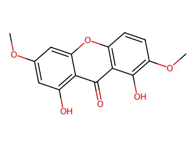 1,8-Dihydroxy-3,7-dimethoxyxanthone structure