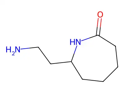 7-(2-Aminoethyl)azepan-2-one structure