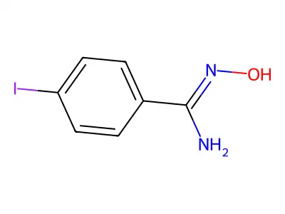 N-Hydroxy-4-iodo-benzamidine structure