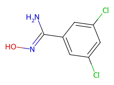 3,5-dichloro-N'-hydroxybenzenecarboximidamide structure
