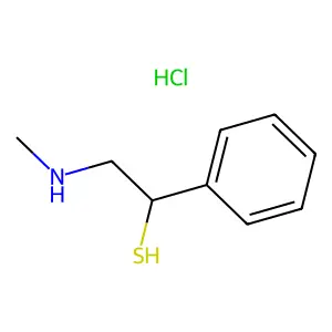 2-(Methylamino)-1-phenylethane-1-thiol--hydrogen chloride (1/1) structure