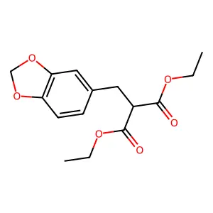 Malonic acid, piperonyl-, diethyl ester structure