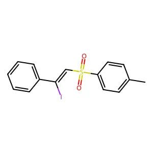 2-Iodo-2-phenylvinyl 4-methylphenyl sulfone structure