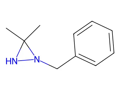 1-Benzyl-3,3-dimethyldiaziridine structure