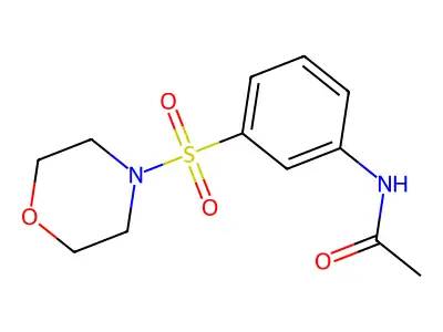 N-[3-(4-Morpholinylsulfonyl)phenyl]acetamide structure