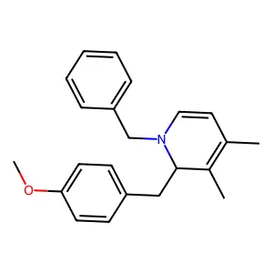 1-Benzyl-1,2-dihydro-2-[(4-methoxyphenyl)methyl]-3,4-dimethylpyridine structure