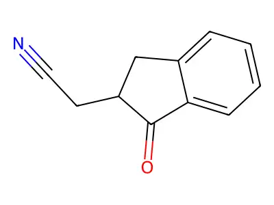 2-(Cyanomethyl)-1-indanone structure