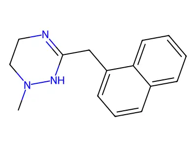 as-Triazine, 1,4,5,6-tetrahydro-1-methyl-3-(1-naphthylmethyl)- structure