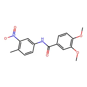 3,4-dimethoxy-N-(4-methyl-3-nitrophenyl)benzamide structure