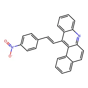 12-(p-Nitrostyryl)benz(a)acridine structure