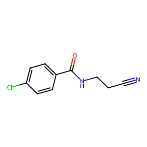 4-Chloro-n-(2-cyanoethyl)benzamide structure