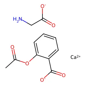 Aspirin glycine calcium structure