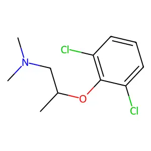 2-(2,6-二氯苯氧基)-N,N-二甲基丙-1-胺 structure