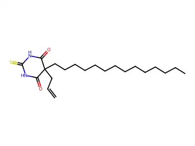 5-Allyl-5-myristylthiobarbituric acid structure