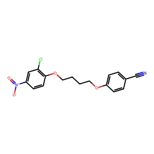 4-[4-(2-Chloro-4-nitrophenoxy)butoxy]benzonitrile structure