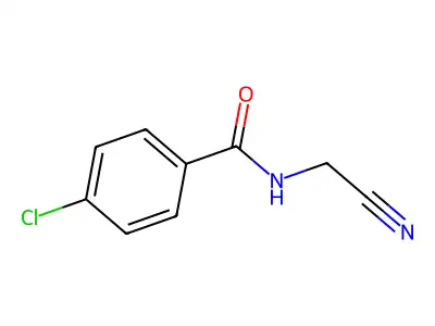 4-chloro-N-(cyanomethyl)benzamide structure