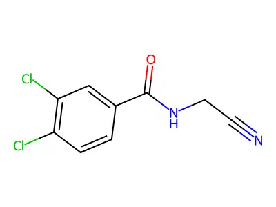 3,4-dichloro-N-(cyanomethyl)benzamide structure