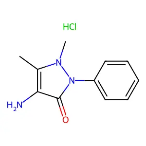 4-Aminoantipyrine hydrochloride structure