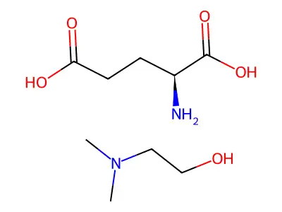 谷氨酸-2-(二甲氨基)乙-1-醇(1/1) structure