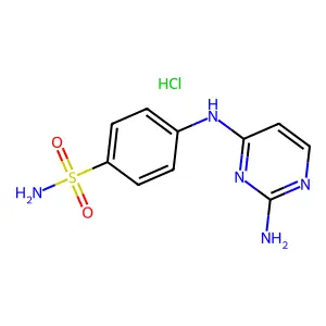 4-(2-Amino-4-pyrimidylamino)benzenesulfonamide hydrochloride structure