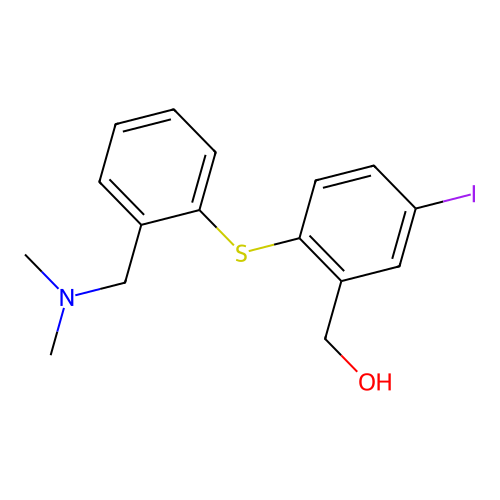 [2-[[2-[(Dimethylamino)methyl]phenyl]thio]-5-iodophenyl]methanol structure