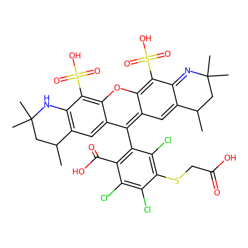 6-sulfo Rh(m3Cp)2-SAcOH TEA structure
