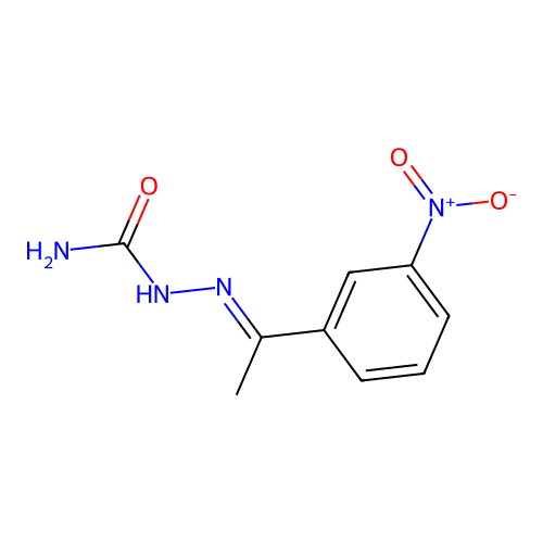 [(E)-1-(3-nitrophenyl)ethylideneamino]urea structure