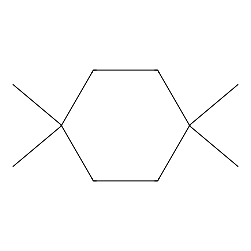 1,1,4,4-Tetramethylcyclohexane structure