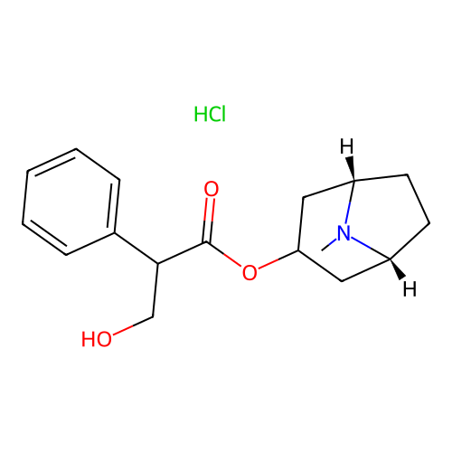 Atropine hydrochloride structure