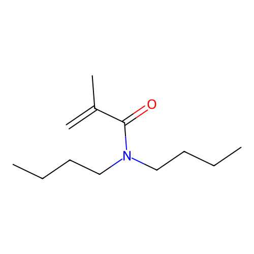 N,N-DI-N-Butylmethacrylamide structure
