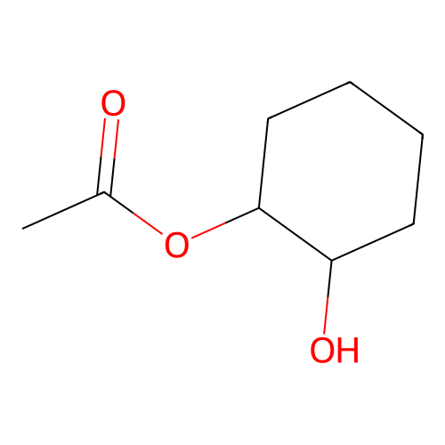 1,2-Cyclohexanediol, monoacetate structure