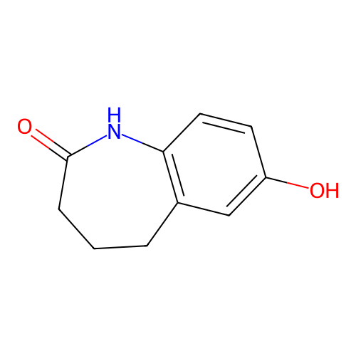 7-hydroxy-2,3,4,5-tetrahydro-1H-1-benzazepin-2-one structure