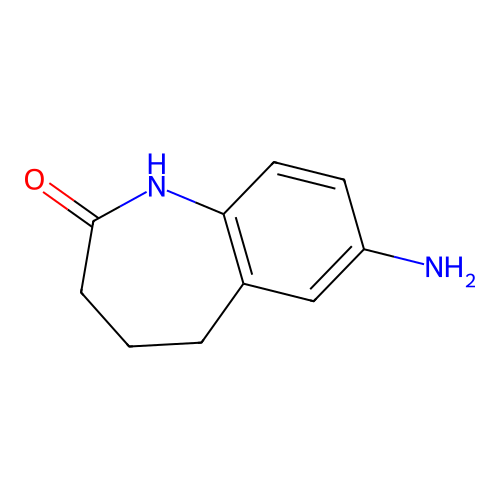 7-amino-2,3,4,5-tetrahydro-1H-1-benzazepin-2-one structure