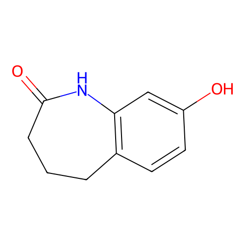 8-Hydroxy-1,3,4,5-tetrahydrobenzo[b]azepin-2-one structure