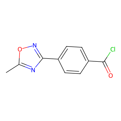 4-(5-Methyl-1,2,4-oxadiazol-3-yl)benzoyl chloride structure