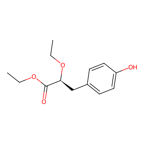 Ethyl (2S)-2-ethoxy-3-(4-hydroxyphenyl)propanoate structure